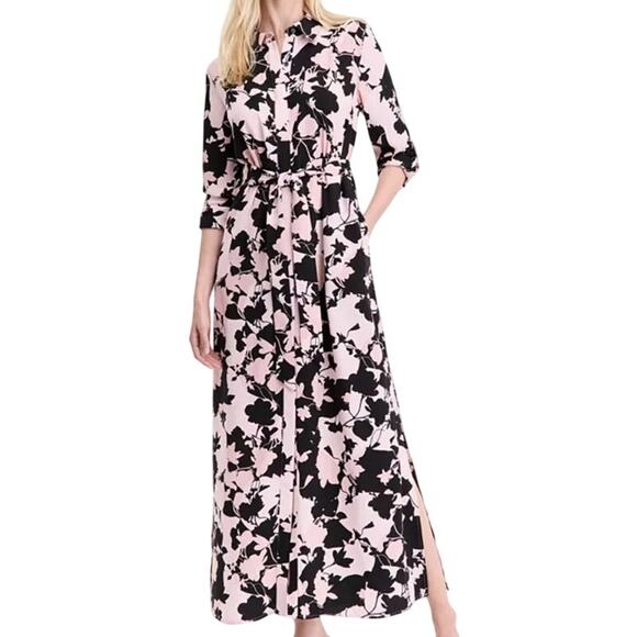 INC International Concepts Dresses & Skirts - INC International Concepts Women's Printed Tie-Waist Button-Front Nila Dress